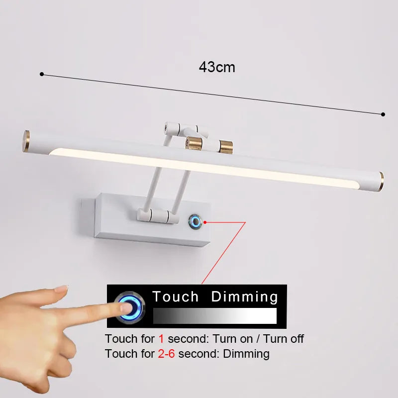 applique murale Miroir led moderne intérieure