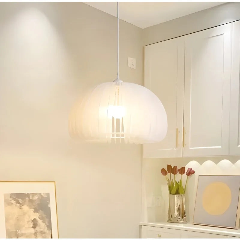 suspension citrouille style nordique moderne luminaire vintage intérieur - vue 3 sur 7