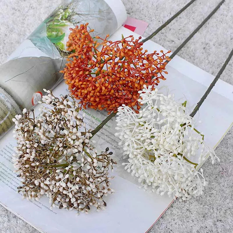 plantes artificielles rétro framboises pour décoration DIY maison - vue 6 sur 13