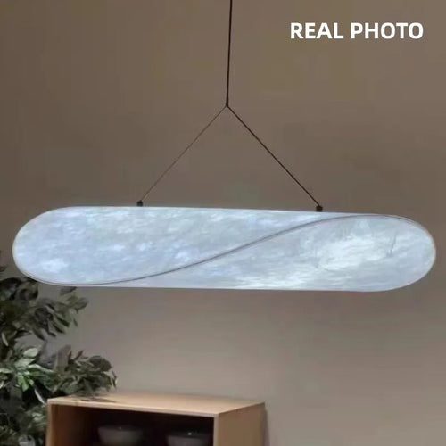 Nordique soie suspension Led lumières chambre Wabi Sabi Lustre Led Luminarias décor à la maison suspendre Lustre luminaires