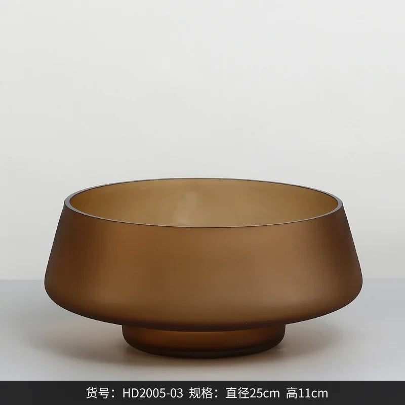 vase en verre givré pour décoration intérieure fleurs séchées et hydroponique - vue 12 sur 12