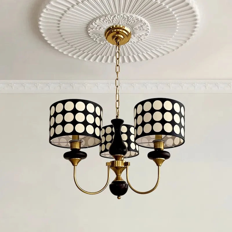 Lustres en cuivre lampe Lustres moderne pour salle à manger salon hôtel lumière intérieure décoration Lustres en fer forgé éclairage