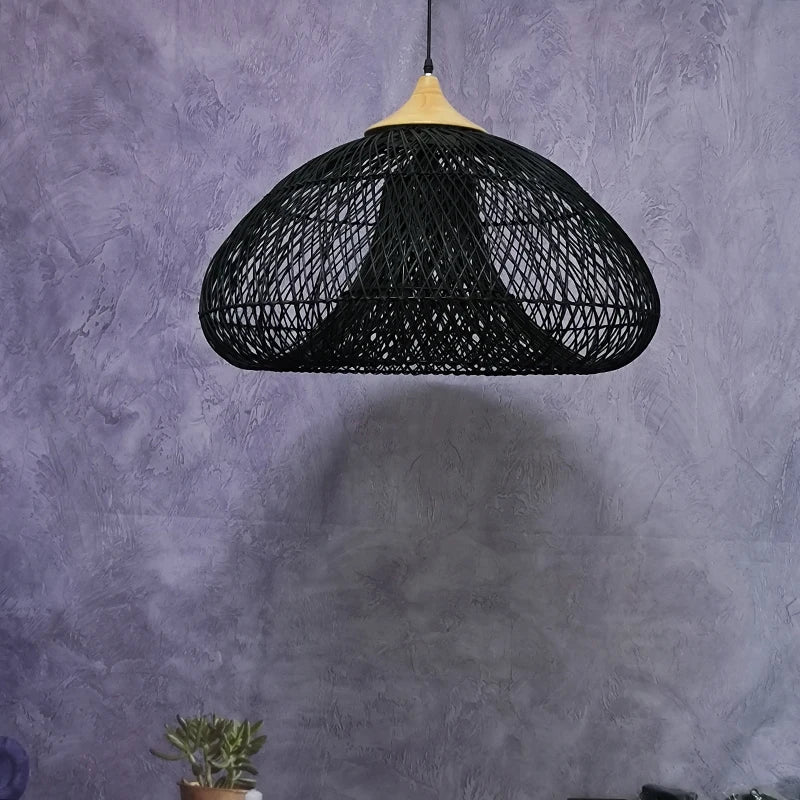 Suspension vintage d'Asie du Sud-Est Lampes en rotin de haute qualité Salle à manger Restaurant Cuisine Luminaires Loft Luminaires - vue 4 sur 27