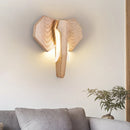Applique murale LED rétro en bois