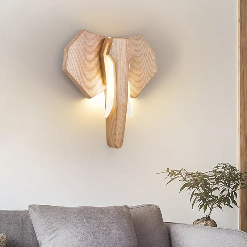 Applique murale LED rétro en bois - vue 4 sur 8