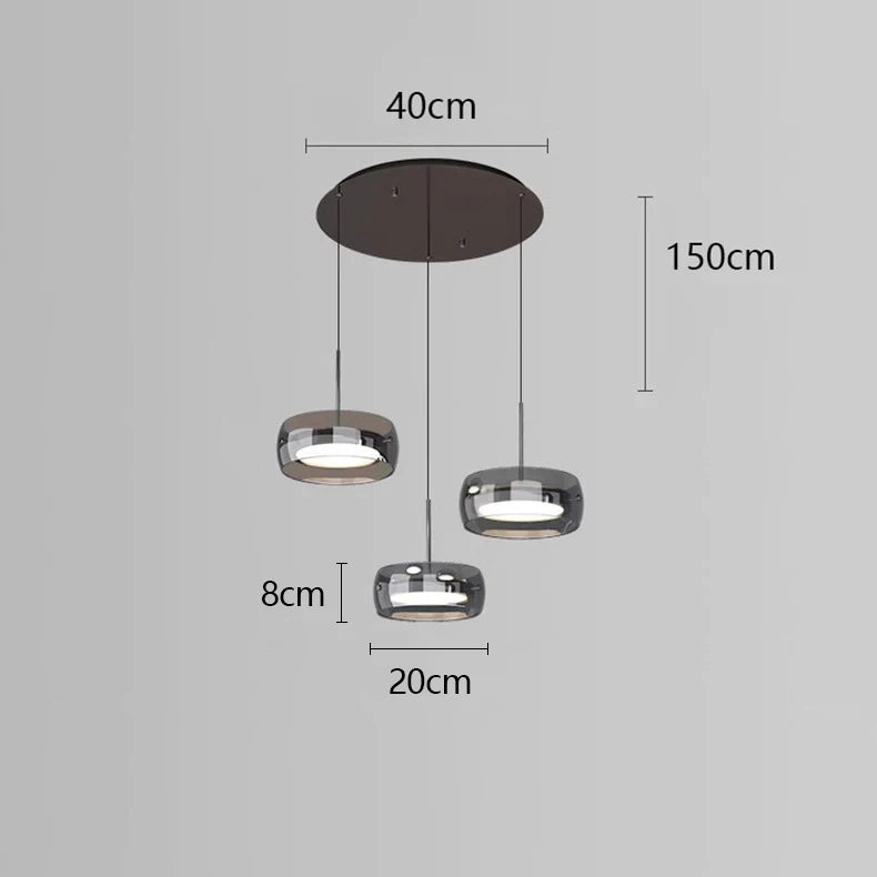 lustre à led pour décoration intérieure moderne et élégante - vue 10 sur 10