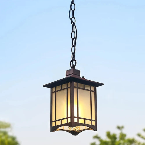 plafonnier vintage européen pour extérieur jardin et balcon - vue 3 sur 10