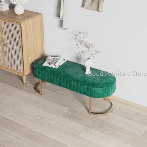 tabouret de chaussures luxe pouf ottoman pour hôtel café et magasin - vue 3 sur 12