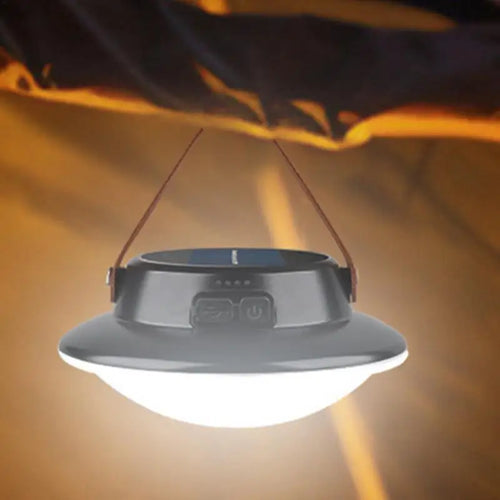 lampe de camping solaire led rechargeable 3 modes étanche portable