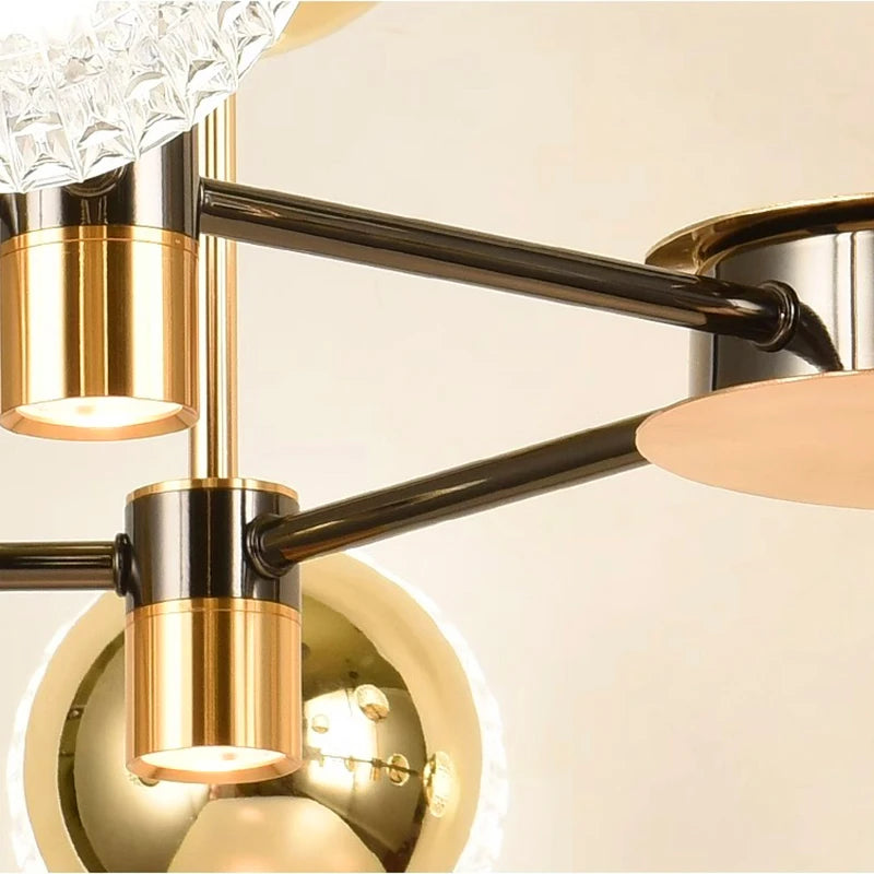 lustre design boules éclairage intérieur salon fantaisie - vue 7 sur 10