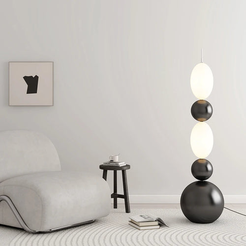 lampadaire crème nordique créatif pour décoration d'intérieur moderne - vue 3 sur 10