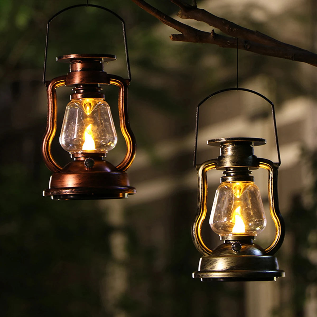 lampe solaire à led pour jardin et camping portable - vue 4 sur 7
