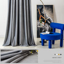 Rideau occultant style retro pour grandes fenetres salon