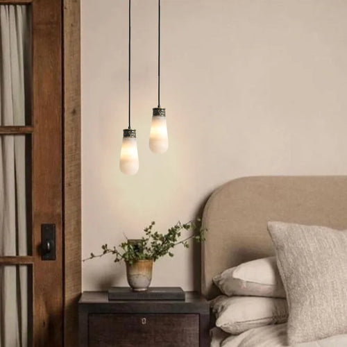 suspension créative en marbre et jade pour intérieur - vue 3 sur 9