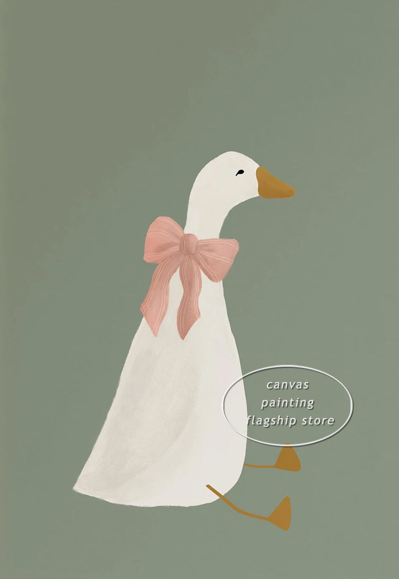 affiches d'oies mignonnes pour la décoration d'enfants