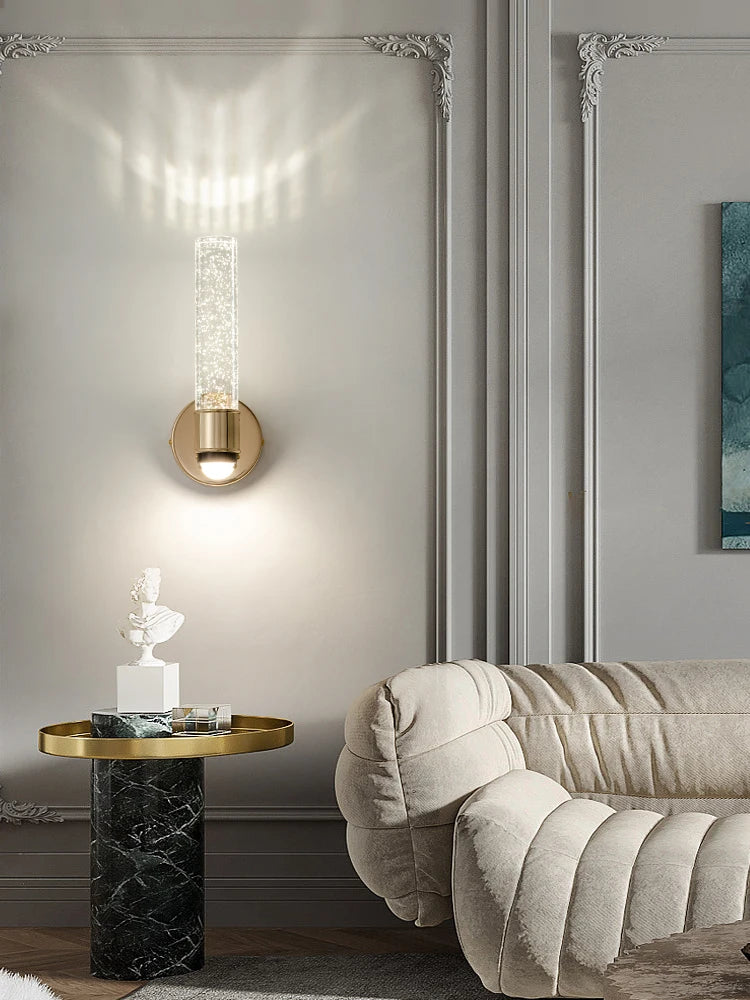 applique murale led moderne avec bulle pour fond tv - vue 2 sur 11