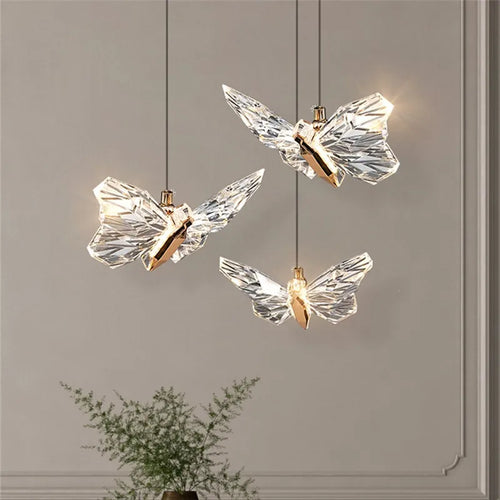 suspension en cristal nordique avec éclairage moderne décoratif