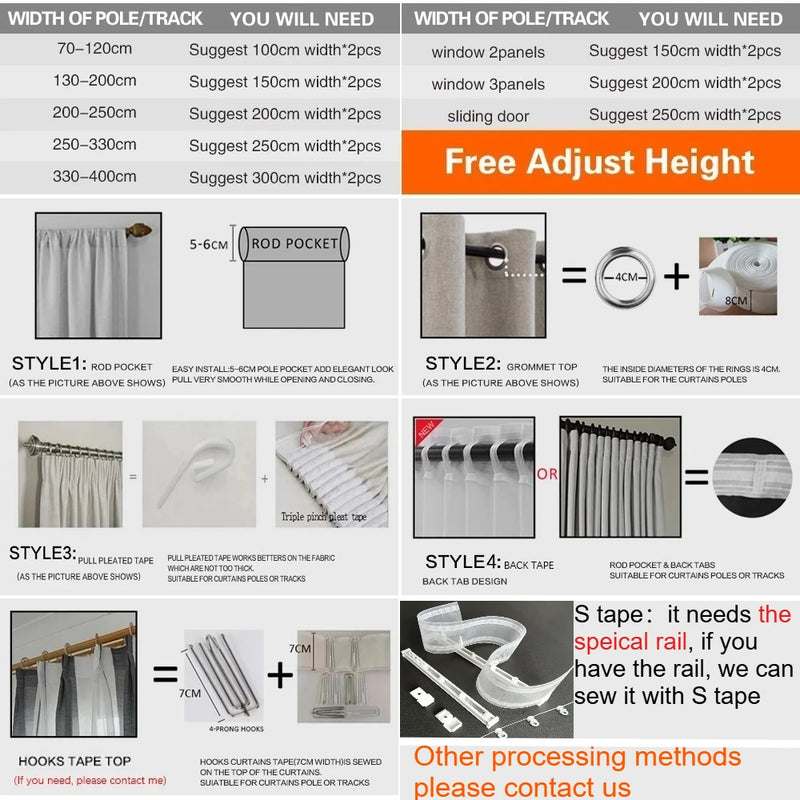 Voilage tulle brodé motifs feuilles pour salon chambre