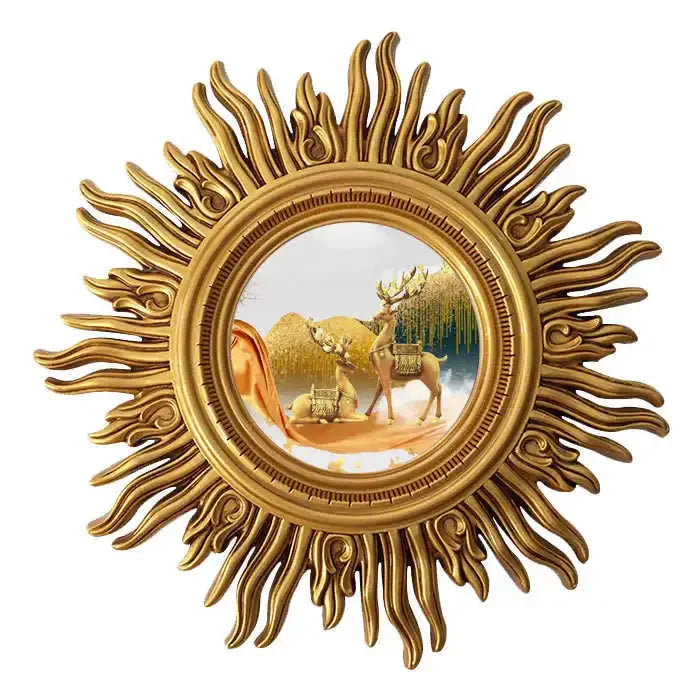 miroir mural décoratif sun apollo art design élégant et unique - vue 12 sur 14