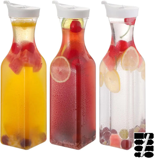 Lot 3 carafes plastique 1 5 l clapet