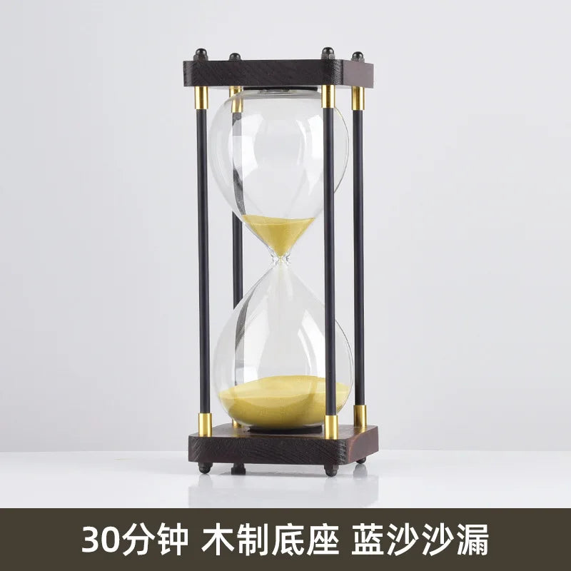 sablier en verre antichute pour enfants 30 minutes style rétro - vue 8 sur 17