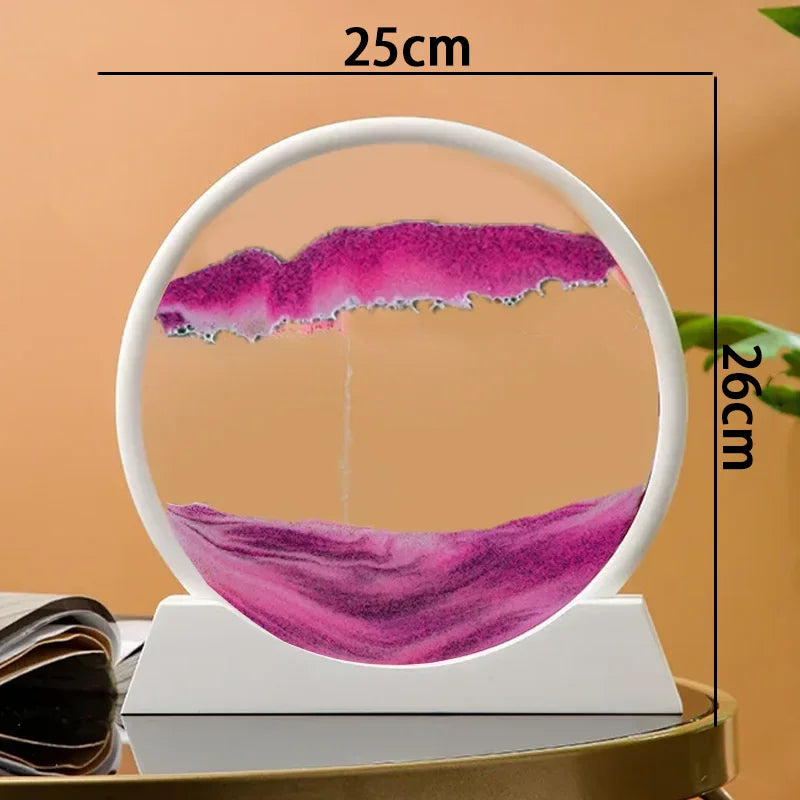 sablier en verre 3d paysage de sable en mouvement décoration artistique - vue 40 sur 54