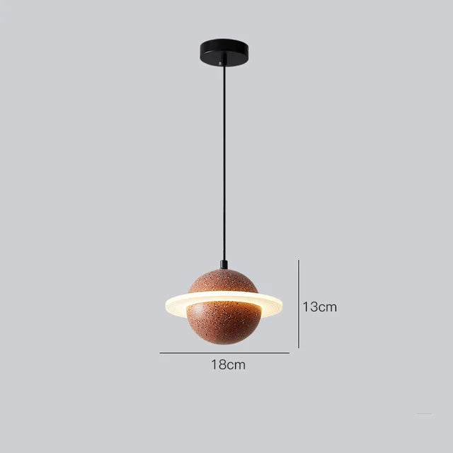 suspension en béton design mini planètes pour décoration intérieure - vue 11 sur 16