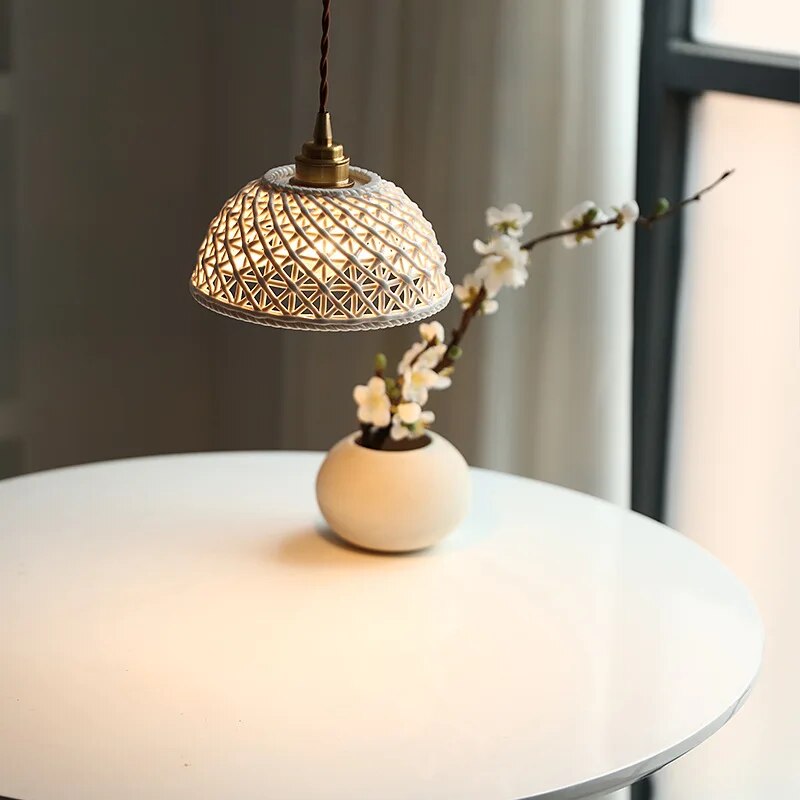 suspension led moderne céramique iwhd bar restaurant - vue 9 sur 20