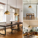 Suspension dorée moderne pour style ferme extérieur