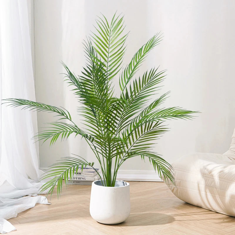 palmier tropical artificiel grandes feuilles pour décoration intérieure et extérieure - vue 4 sur 7