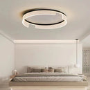 plafonnier led moderne rond en métal et acrylique pour intérieur
