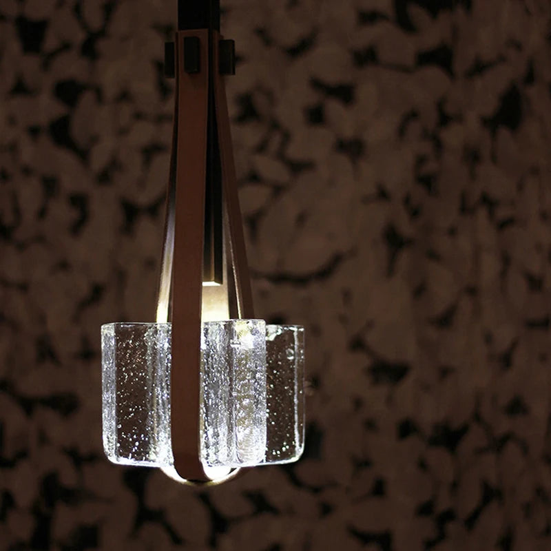 lustre en cristal design moderne pour restaurants bars et cafés - vue 2 sur 8
