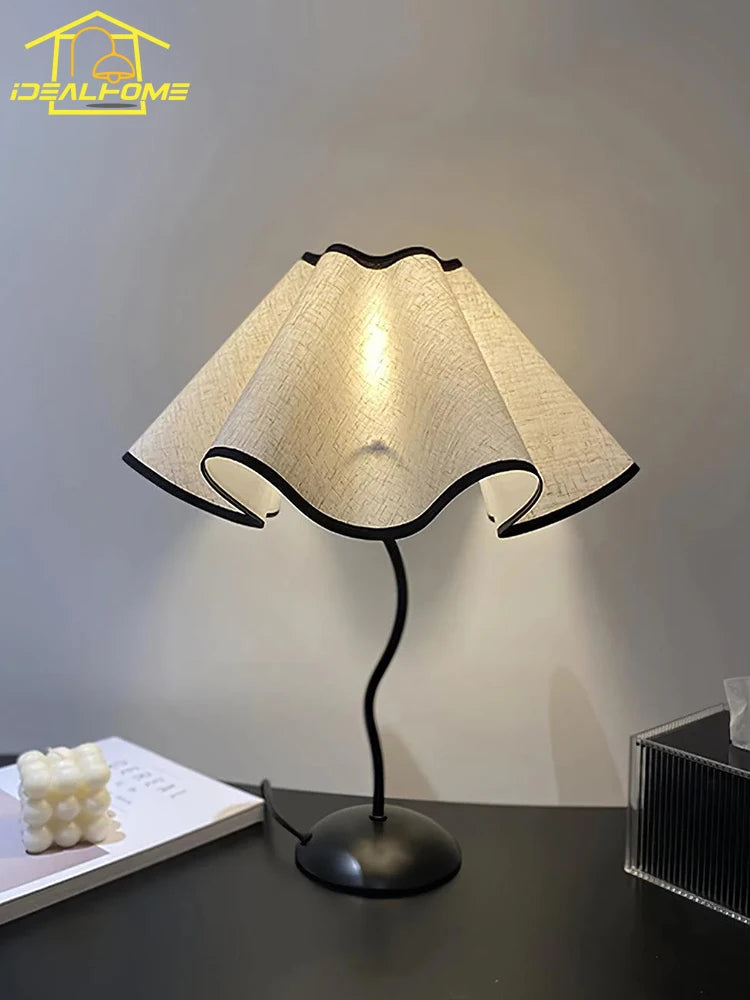 lampadaire moderne en tissu à motif floral nordique - vue 5 sur 7
