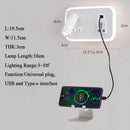 lampe de chevet murale led avec port usb et interrupteur rotatif