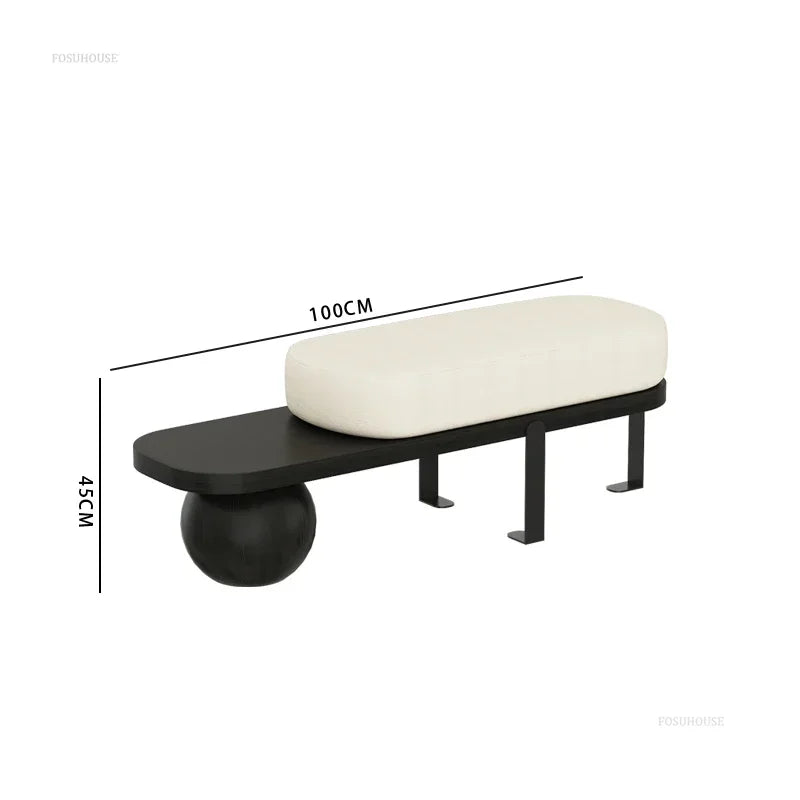 banc en bois massif multifonctionnel pour intérieur élégant - vue 15 sur 19