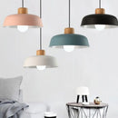 lustre style nordique en aluminium macaron led décoratif