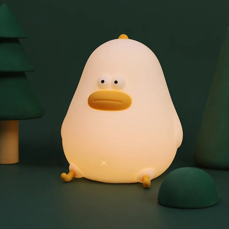 veilleuse silicone poulet tapotement usb pour enfant cadeau - vue 5 sur 5