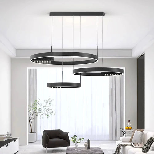 lustre moderne simple led pour éclairage intérieur