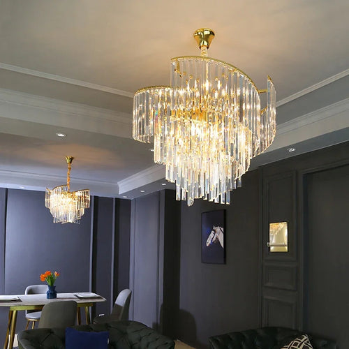 lustre en cristal design dimmable pour une ambiance élégante - vue 3 sur 11