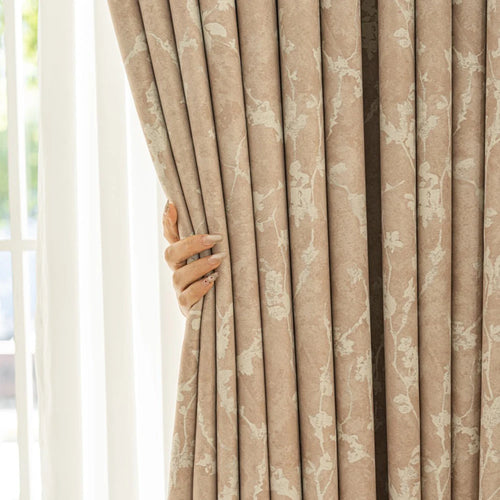 Rideau occultant motifs floraux décoratif pour chambre salon