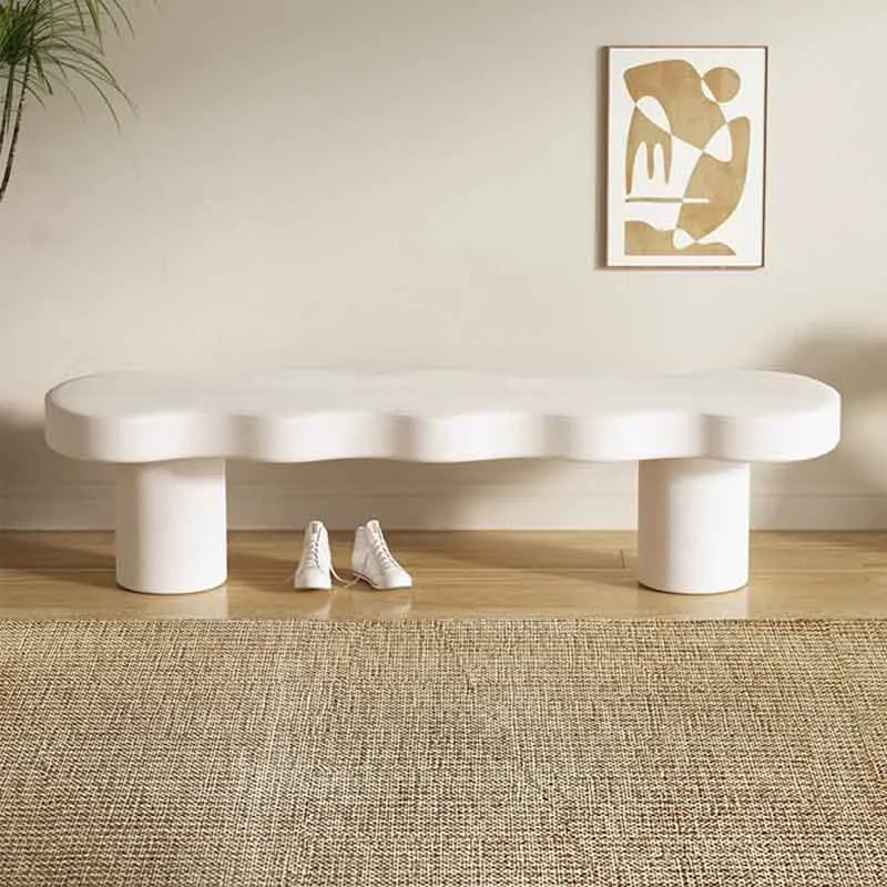 tabouret en velours nordique créatif pour loisirs et détente - vue 6 sur 10