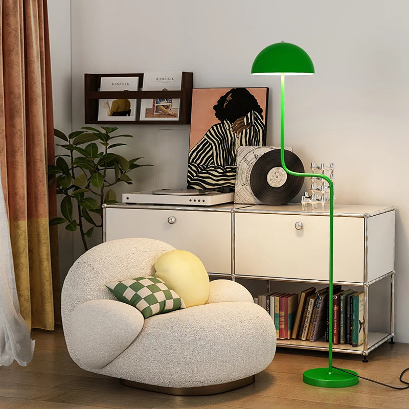 lampadaire nordique en verre avec abat-jour pour décoration intérieure - vue 3 sur 16