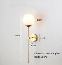 lustre nordique en verre avec cordon réglable pour décoration maison