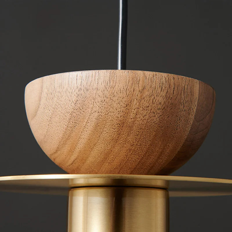 suspension moderne en bois et métal pour intérieur élégant - vue 5 sur 14