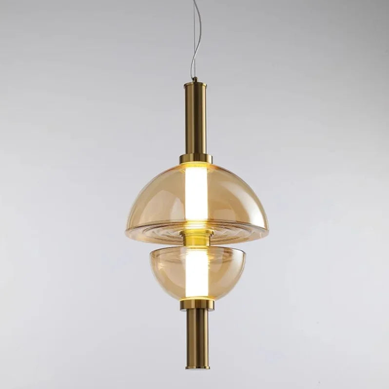 lustre moderne en verre design minimaliste pour restaurant et café