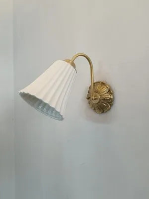 Lustre de style français rétro en céramique blanche - vue 10 sur 11