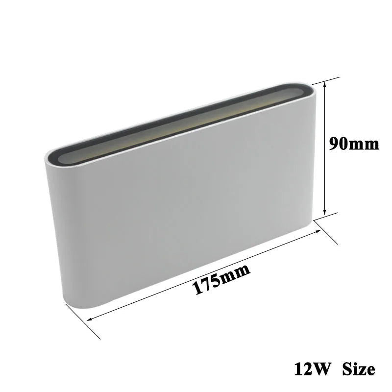 applique murale moderne étanche en aluminium pour extérieur décoratif - vue 5 sur 7