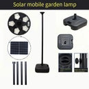 lampe solaire ronde pour jardin et éclairage extérieur