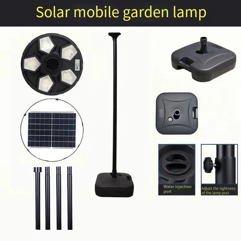 lampe solaire ronde pour jardin et éclairage extérieur - vue 18 sur 17