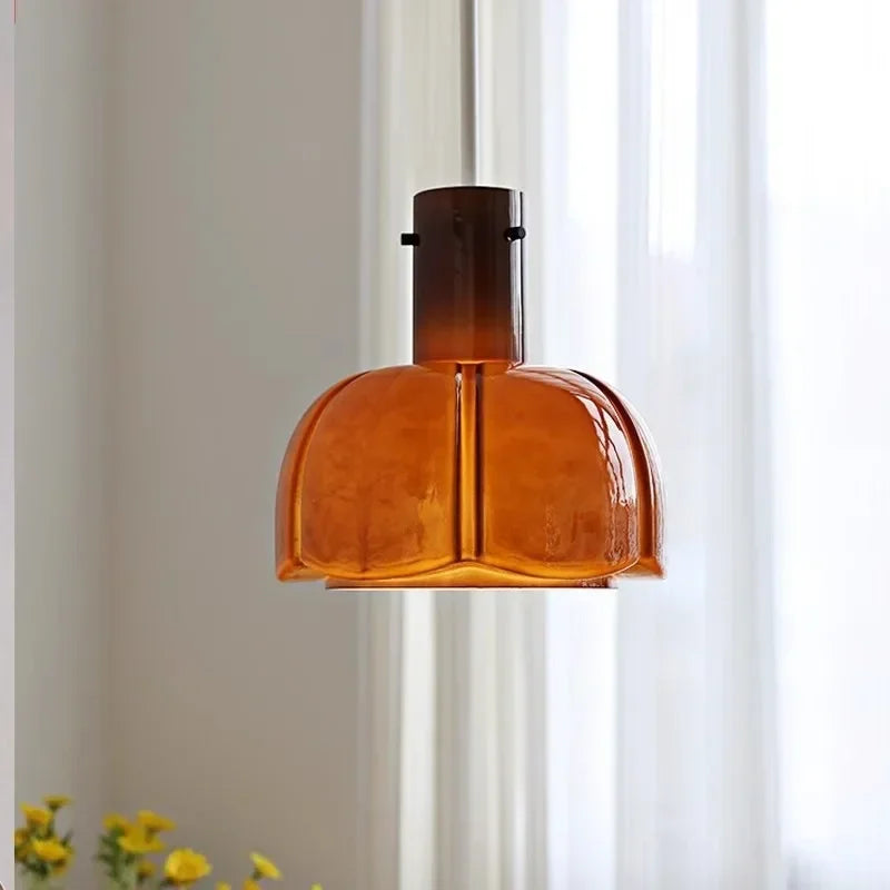 Suspension LED en verre au style nordique